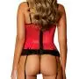 Exposed Precious Gems Basque and G-String Set