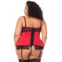 Worldgirl Plus Size Adore Me Underwired Basque Set