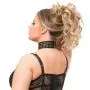Worldgirl Plus Size Rendezvous Black Studded Fishnet Basque Set