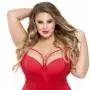Worldgirl Plus Size Belle Amour Red Basque Set