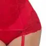 Worldgirl Plus Size Belle Amour Red Basque Set
