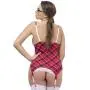 Worldgirl Fantasy Schoolgirl Bustier Set with Suspenders