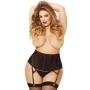 Seven 'til Midnight Plus Size Cincher Suspender Belt and Thong Set