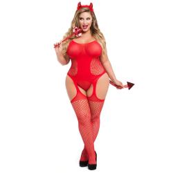 Worldgirl Plus Size Dirty Devil Costume Bundle