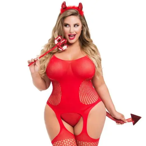 Worldgirl Plus Size Dirty Devil Costume Bundle Worldgirl Plus Size Dirty Devil Costume Bundle
