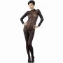 Mandy Mystery Sheer High Neck Crotchless Bodystocking