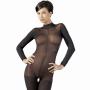 Mandy Mystery Sheer High Neck Crotchless Bodystocking