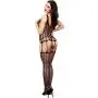 Lapdance Criss-Cross Crotchless Suspender Bodystocking