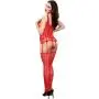 Lapdance Criss-Cross Crotchless Suspender Bodystocking