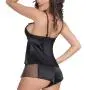 Seven 'til Midnight Black Satin Cami Set Seven 'til Midnight Black Satin Cami Set