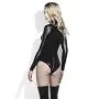 Fever Access All Areas Wet Look Zip Up Long Sleeved Body Fever Access All Areas Wet Look Zip Up Long Sleeved Body