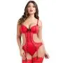 Worldgirl Seduce Me Red Push-Up Crotchless Cut-Out Body