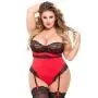 Worldgirl Plus Size Adore Me Red Underwired Thong Body