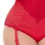 Worldgirl Plus Size Belle Amour Red Crotchless Body
