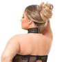 Worldgirl Plus Size Rendezvous Black Studded Open-Cup Body