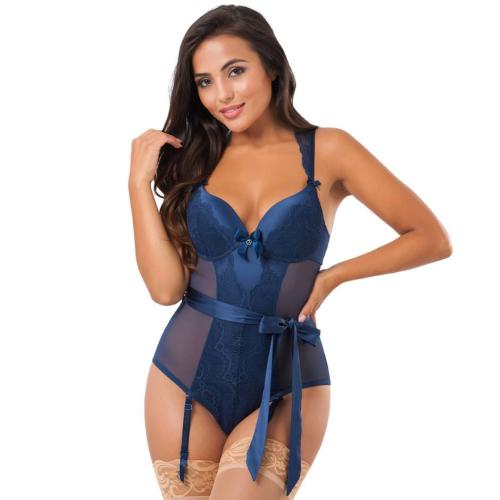 Worldgirl Moonlight Blue Crotchless Plunge Body