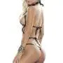 Mapale Black Wet Look Criss-Cross Body