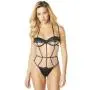 Oh La La Cheri Nude Mesh and Satin Half Cup Body 