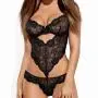 Obsessive Black Lace Cut-Out Body