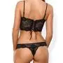 Obsessive Black Lace Cut-Out Body