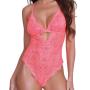 Dreamgirl Coral Lace Halterneck Thong Body