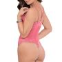 Escante Coral Underwired Lace and Mesh G-String Body Escante Coral Underwired Lace and Mesh G-String Body