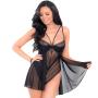 Escante Underwired Black Lace and Mesh Body 