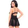 Escante Underwired Black Lace and Mesh Body 