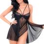 Escante Underwired Black Lace and Mesh Body 