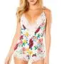 Oh La La Cheri White Floral Print Playsuit