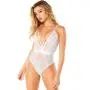 Oh La La Cheri White Lace Plunge Body