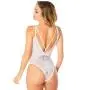 Oh La La Cheri White Lace Plunge Body