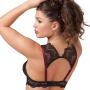 Worldgirl Moonlight Black Peekaboo Bra and Suspender Knickers Set Worldgirl Moonlight Black Peekaboo Bra and Suspender Knickers Set