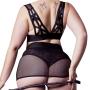 Brand X Dirty Rider Plus Size Bra and Crotchless Thong Skirt Set