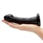 Basix Black Smoothy Suction Cup Dildo 6.5 Inch