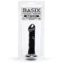 Basix Black Smoothy Suction Cup Dildo 6.5 Inch