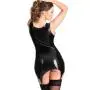 Rubber Girl Latex Mini Dress with Suspenders