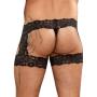 Male Power Scandal Lace Micro Garter Short