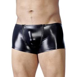 Svenjoyment Wet Look Zip Front Enhancement Boxers