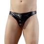 Svenjoyment Faux Leather Open Back Briefs