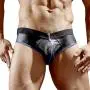 Svenjoyment Zip Front Wet Look Open Back Briefs Svenjoyment Zip Front Wet Look Open Back Briefs