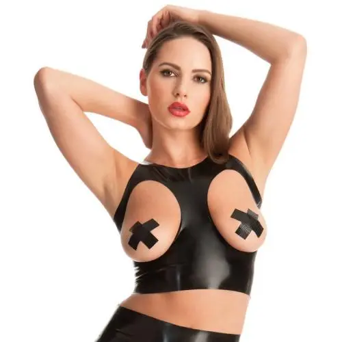 Rubber Girl Latex Open Cup Top Rubber Girl Latex Open Cup Top