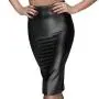 Noir Black Wet Look Pencil Skirt Noir Black Wet Look Pencil Skirt