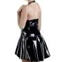 Black Level PVC Zip Front Halterneck Mini Dress Black Level PVC Zip Front Halterneck Mini Dress
