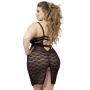 Worldgirl Plus Size Seduce Me Push-Up Plunge Dress