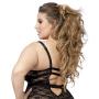 Worldgirl Plus Size Seduce Me Push-Up Plunge Dress