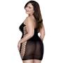 Lapdance Crochet Cut-Out Mini Dress