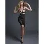 Adore by Allure Black Fishnet and Wet Look Dress
