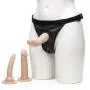 Unisex Strap-On Harness Kit with 3 Realistic Dildos Unisex Strap-On Harness Kit with 3 Realistic Dildos