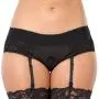 Worldgirl Unisex Crotchless Open-Back Lace Harness Briefs Worldgirl Unisex Crotchless Open-Back Lace Harness Briefs